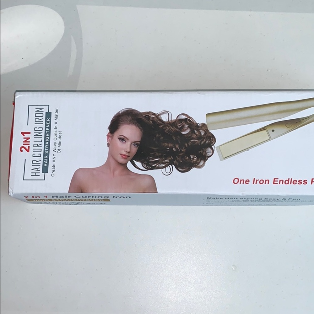 2 in 1, Hair curling iron